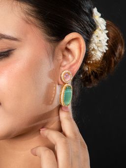 Niscka - Matte Gold Plated Earrings