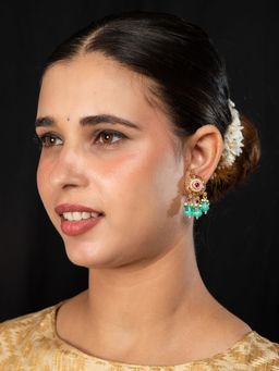 Niscka - 24K Antique Design Traditional Earrings
