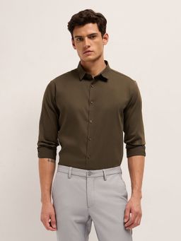 MISCHIEF MONKEY - Brown Plain Shirt