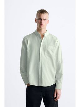 MISCHIEF MONKEY - Oxford Pocket Green Shirt