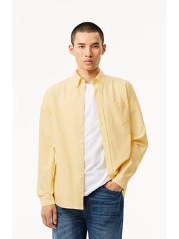 MISCHIEF MONKEY - Yellow Oxford Pocket Shirt