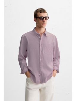 MISCHIEF MONKEY - Lavender Oxford Pocket Shirt