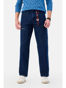 Snitch - Blue Solid Regular Jeans for Men