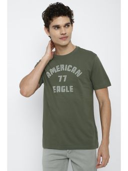 American Eagle - Men Green Super Soft T-Shirt