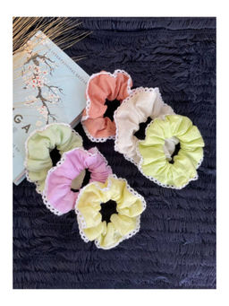 Taraasi - Zero Waste Mulmul Scrunchies (Pack of 9)