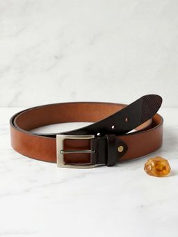 Bonjour - Premium Solid Pure Leather Belt - Tan-Brown