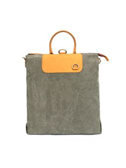 Celtic - Genuine Leather Grey And Tan Backpack