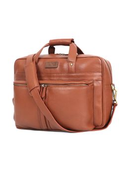 Celtic - Premium Brown Leather Laptop Bag