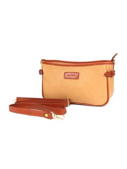 Celtic - Trendy Tan Leather Sling Bag For Women