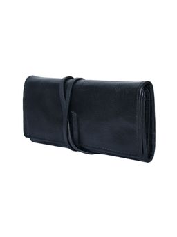Celtic - Black Genuine Leather Clutch - Handmade With Elegant Finish