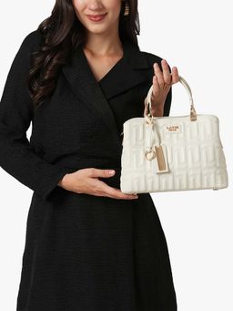 Lavie Luxe - Women's Juli26 Small 3-Compartment Handbag - Off White (S)