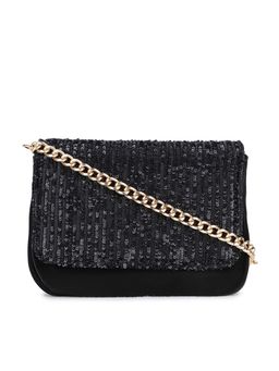 Inc.5 - Women's Black Clutches With Magnet Lock