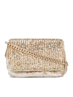 Inc.5 - Women's Golden Clutches With Magnet Lock