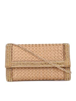 Inc.5 - Women's Brown Clutches With Magnet Lock