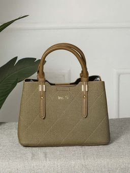 Inc.5 - Women's Olive Handbag With Magnet Lock