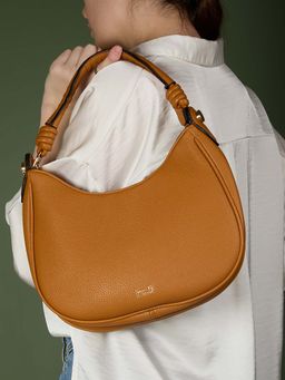 Inc.5 - Women's Brown Casual Hand Bag With Zip Lock