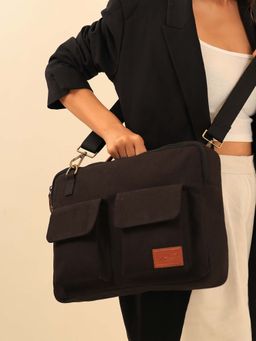 Mona B - Cleveland Laptop Sleeve Bag - Black