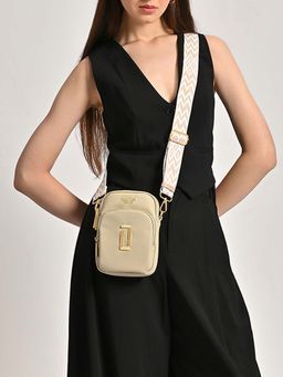 Lavie Luxe - Women's Mobile25 Vertical 3-Compartment Sling - Taupe (M)