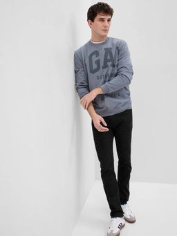 GAP - Men Black Mid-Rise Skinny Fit Jeans