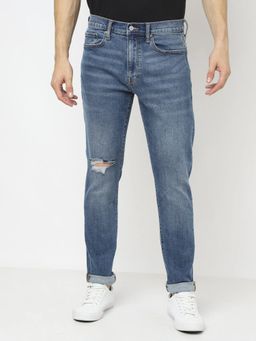 GAP - Men Blue Slim Fit Mid-Rise Jeans