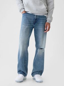 GAP - Men Blue Loose Fit Mid-Rise Jeans