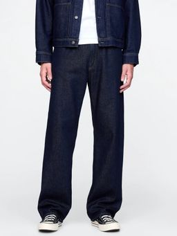 GAP - Men Navy Blue Mid-Rise Loose Fit Jeans