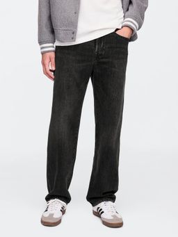 GAP - Men Charcoal Relaxed Fit Mid-Rise Jeans