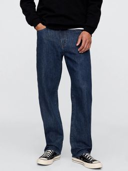 GAP - Men Blue Relaxed Fit Mid-Rise Jeans