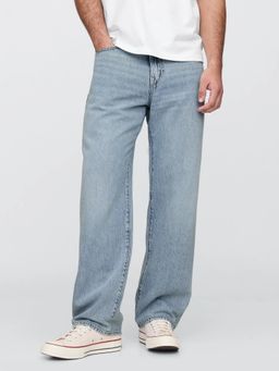 GAP - Men Blue Relaxed Fit Mid-Rise Jeans