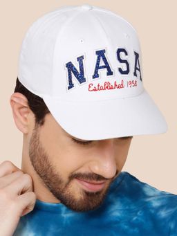 Free Authority - Official Nasa Printed White Mens Cap