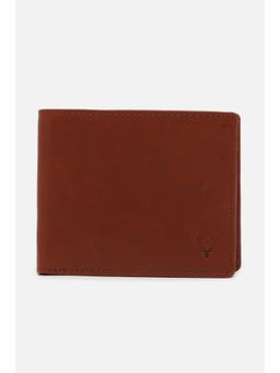 Allen Solly - Men Tan Solid Genuine Leather Wallet
