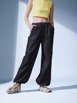 STREET 9 - Women Black Parachute Jeans