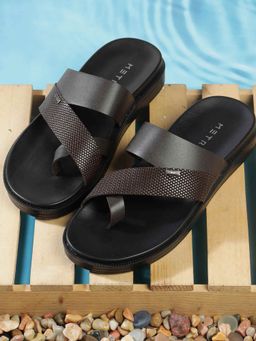 Metro - Men Brown Casual Comfort Sandals