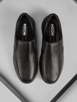 Mochi - Men Brown Slip On Formal Loafers
