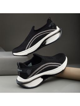 Campus - COVERT Black Men Walking Shoes