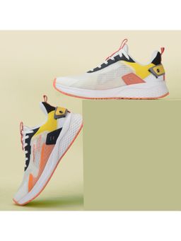JQR - BLAST White and Orange Men Running Shoes