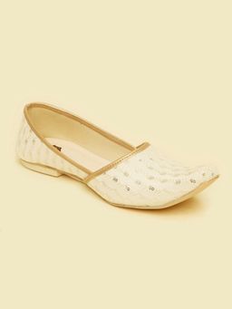 Manyavar - Charming Cream Juttis for Men