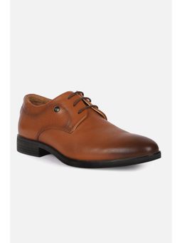 Louis Philippe - Men Brown Leather Lace Up Derbies