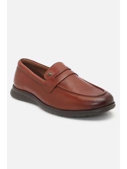 Louis Philippe - Men Brown Slip On Loafers