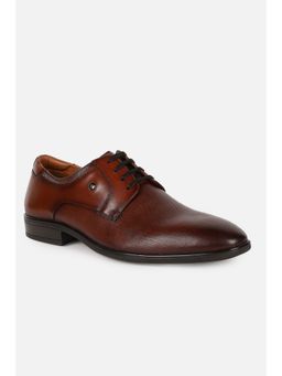 Louis Philippe - Men Brown Leather Lace Up Derbies