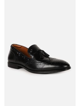 Louis Philippe - Men Black Slip On Moccasins