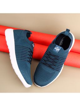 JQR - MOJ-402 PLUS Blue and Green Men Walking Shoes