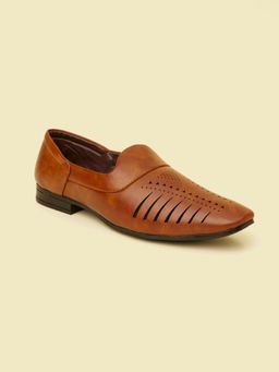 Manyavar - Dark Brown Loafers for Men