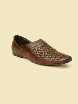 Manyavar - Dark Brown Loafers for Men