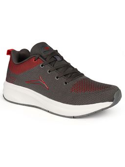 JQR - SPECIAL-001 PLUS Grey and Red Men Running Shoes