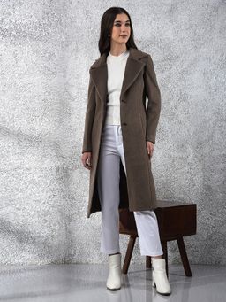 CRIMSOUNE CLUB - Women Brown Overcoat