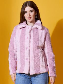 98 Degree North - Women Fur Pink Jacket