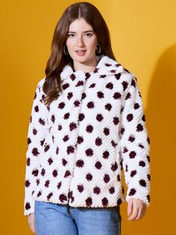 98 Degree North - Women Fur White Jacket