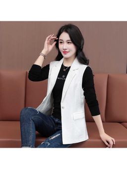 Outzidr - Solid Longline White Vest