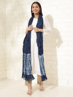 Fabindia - Indigo Cotton Tie & Dye Dupatta